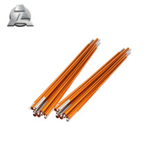 free sample adjustable folding telescopic anodized aluminium tent poles